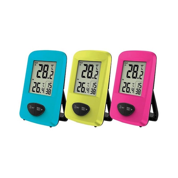 Taylor Taylor Digital Thermometer Plastic Assorted 7.28 in. - 1511AST1