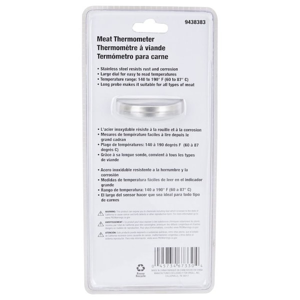 Omaha Thermometer, 0 to 190 deg F - 78447