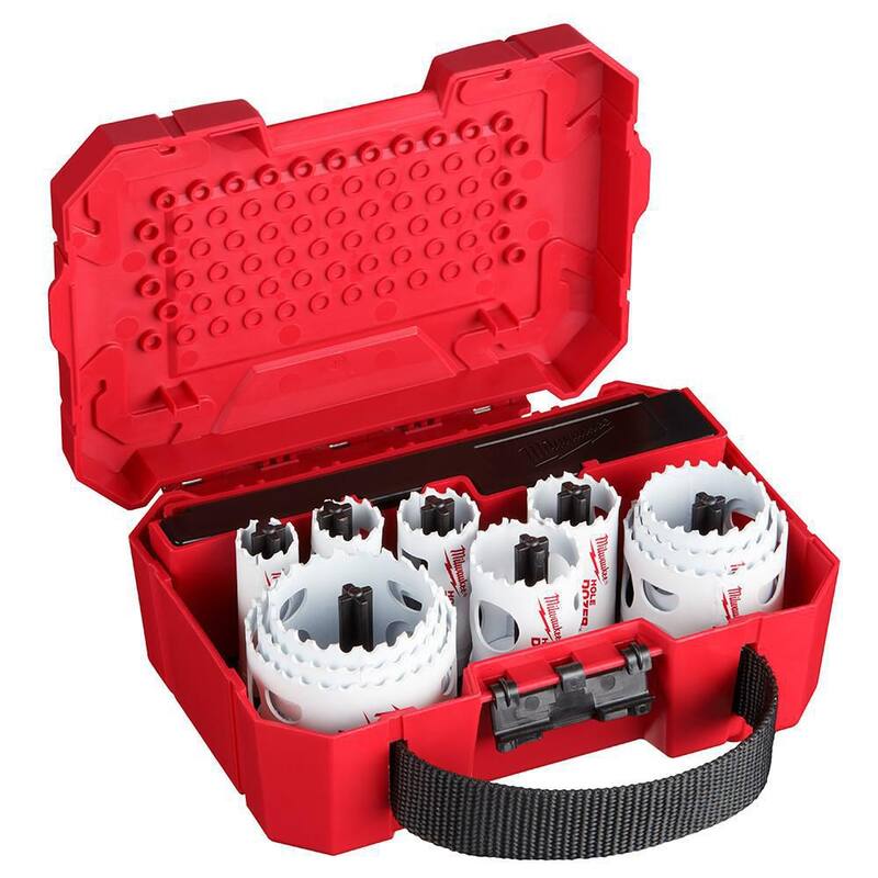 Set de sierra de agujero bimetálica de propósito general Hole Dozer de Milwaukee con set de hojas de herramienta múltiple oscilante (35 piezas) - 49-22-4175-49-10-9920