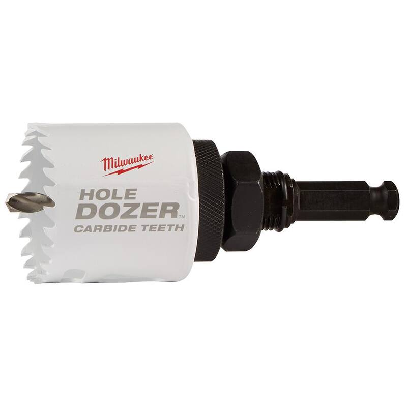Set de sierra de agujero de carburo Hole Dozer de Milwaukee (8 piezas) - 49-22-3075