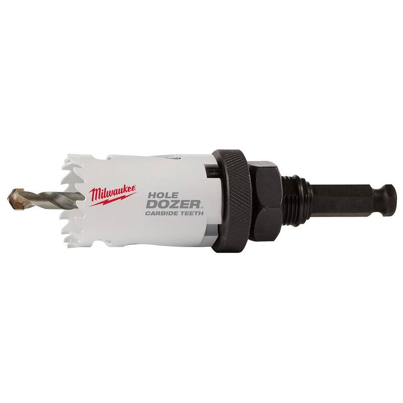 Set de sierra de agujero de carburo Hole Dozer de Milwaukee (8 piezas) - 49-22-3075
