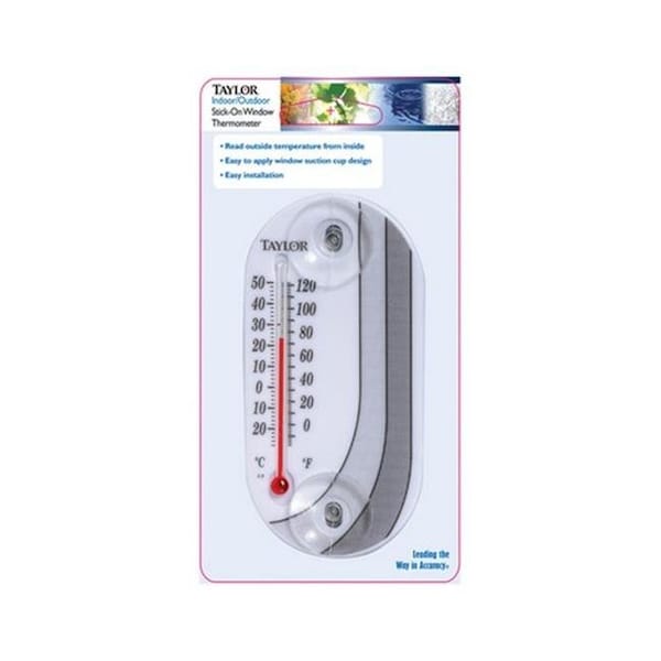 Taylor Taylor 4763 4 in. Black & White Deco Tube Thermometer - 6214449
