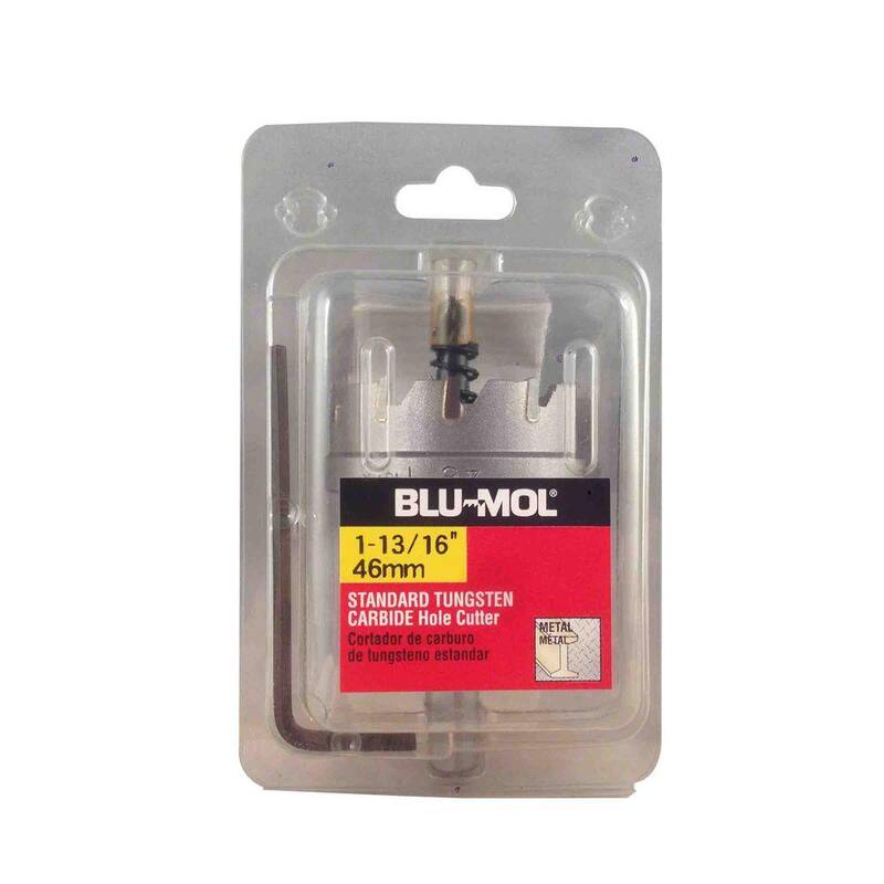 BLU-MOL Disston 1-13/16 pulgadas Cortador de agujeros estándar de carburo de tungsteno - 3184