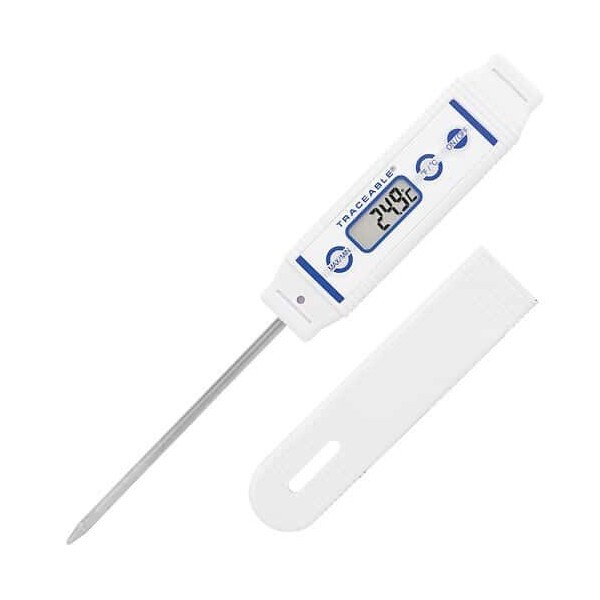Digi-Sense Traceable Waterproof Food Thermom, +/-0. - 98767-44