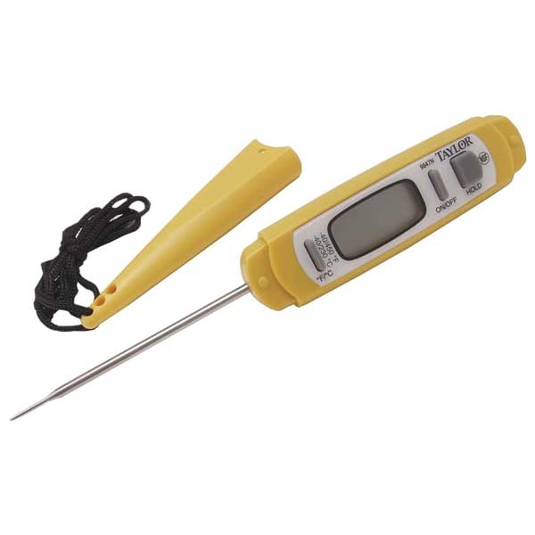 Taylor 6" LCD Digital Food Service Thermometer with -40 to 450 (F) - 9847FDA