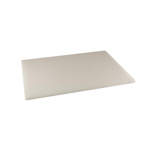 Winco 18 in x 30 in x 1/2 in White Cutting Board - CBWT-1830