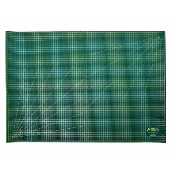 Adiroffice Self-Healing 5-Ply Double-Sided Craft Cutting Mat, Green Black - ADICM3042-MK
