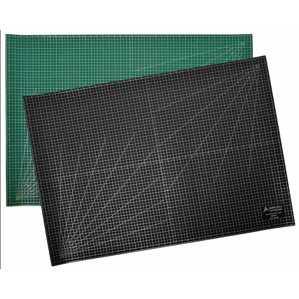 Adiroffice Self-Healing 5-Ply Double-Sided Craft Cutting Mat, Green Black - ADICM3042-MK