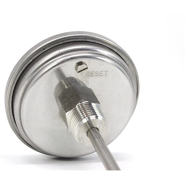 Concord 3" 304 Stainless Steel Thermometer Glass Dial Brew Kettle Pot Mash Tun - PF300-C-4