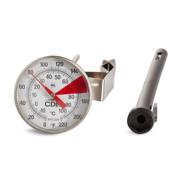Cdn Beverage Frothing Thermometer, 7 in Stem - IRTL220