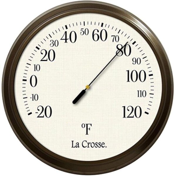 Lacrosse Lacrosse 104-108-A 8 in. Round Indoor & Outdoor Dial Americana Thermometer - 104-108-A