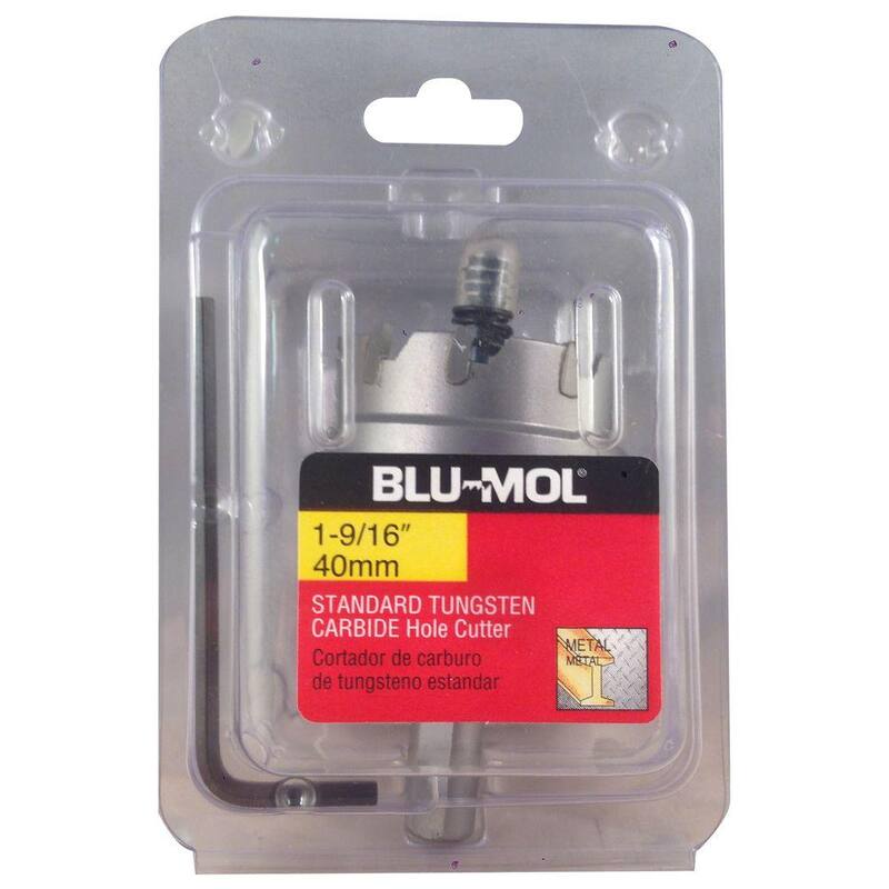 Troquelador de agujeros estándar de carburo de tungsteno de 1-9/16 pulgadas - 3180 de BLU-MOL Disston