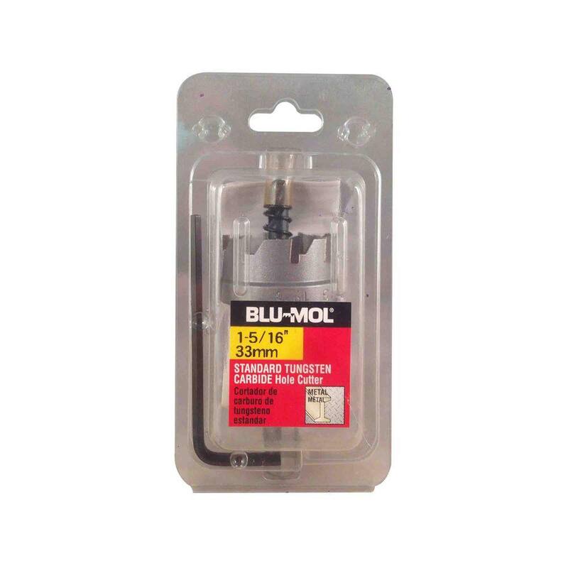 BLU-MOL Disston 1-5/16 pulgadas. Cortador de agujero estándar de carburo de tungsteno - 3176