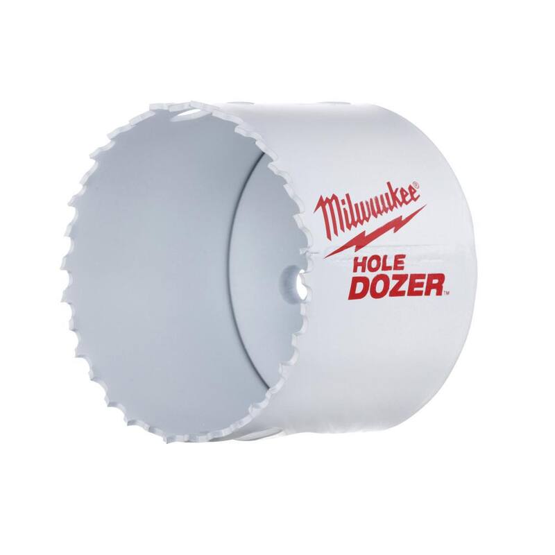 Set de sierra de agujero bimetálica Milwaukee Hole Dozer de propósito general (9 piezas) con SHOCKWAVE Impact Duty Steel Driver Bit Set (45 piezas) - 49-22-4009-48-32-4023.