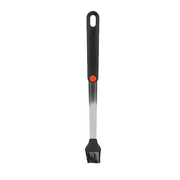 Mr Bar-B-Q Products Mr. BAR-B-Q Basting Brush, Silicone Bristle, Plastic Handle, Ergonomic Handle, 16.1 in OAL - 20163Y