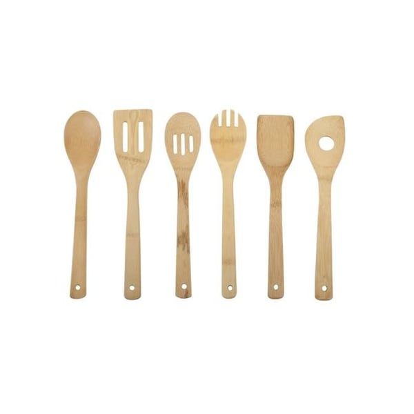 Core Kitchen Core Kitchen 6011318 2.5 x 11.8 in. Natural Bamboo Utensil Set - 6011318