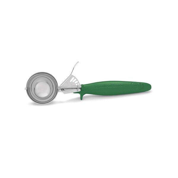 Hamilton Beach Hamilton Beach 2.78 oz. Microban Stainless Steel Ergogrip Green Disher - 80-12