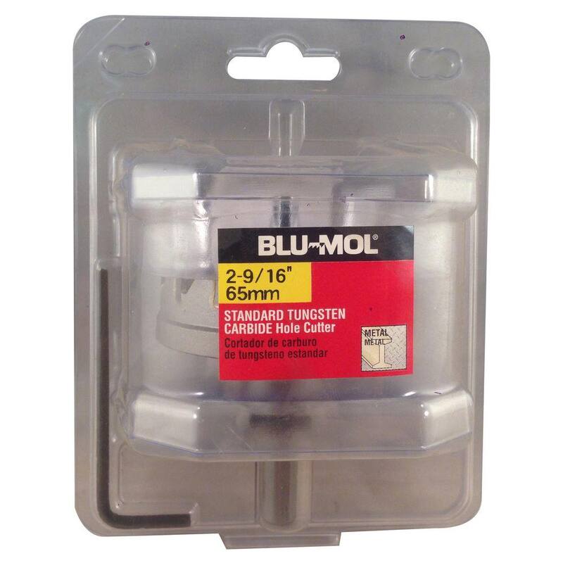 BLU-MOL Disston 2-9/16 pulgadas Cortador de agujero de carburo de tungsteno estándar - 3196