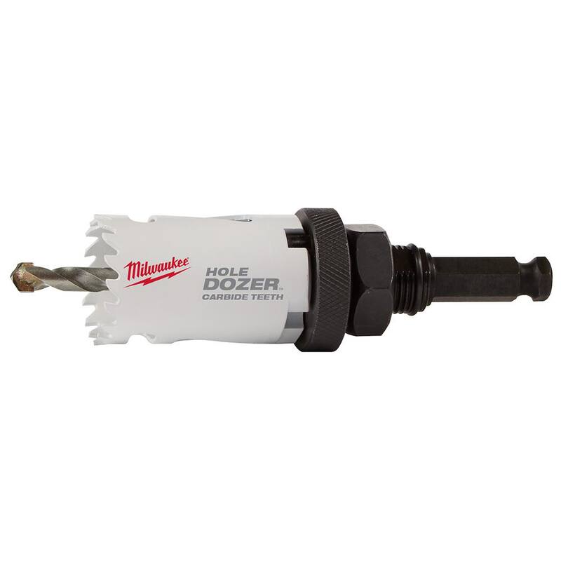 Juego de sierra de perforación de carburo Hole Dozer de Milwaukee (8 piezas) con juego de hojas de sierra recíproca de carburo SAWZALL (5 piezas) - 49-22-3075-49-22-5505