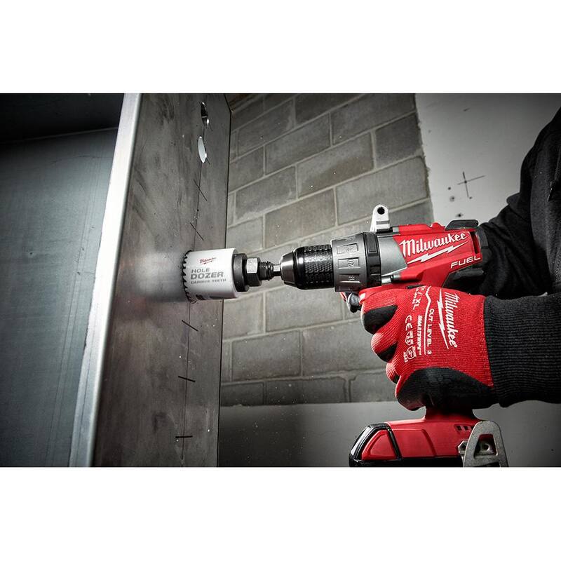 Juego de sierra de perforación de carburo Hole Dozer de Milwaukee (8 piezas) con juego de hojas de sierra recíproca de carburo SAWZALL (5 piezas) - 49-22-3075-49-22-5505