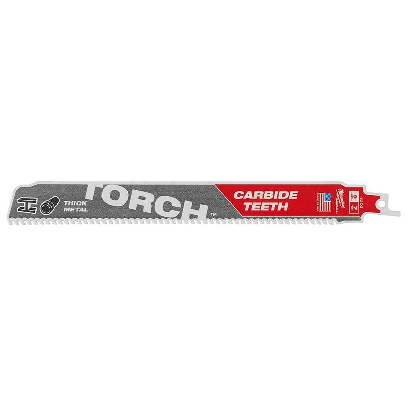 Juego de sierra de perforación de carburo Hole Dozer de Milwaukee (8 piezas) con juego de hojas de sierra recíproca de carburo SAWZALL (5 piezas) - 49-22-3075-49-22-5505