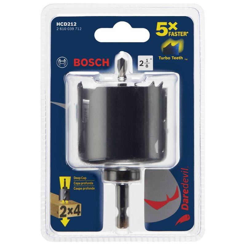 Bosch Atrevido 2-1/8 pulgadas Sierra de Perforación de Madera con Arborio - HCD212
