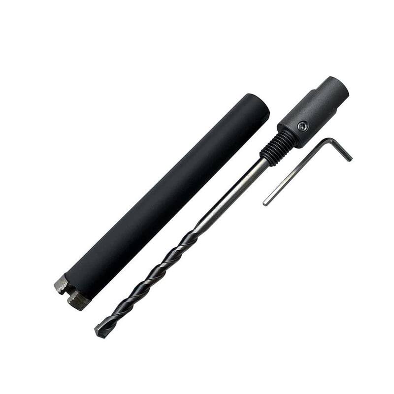 Broca multipropósito en seco/húmedo de 1-1/4 pulgadas para mampostería, concreto y piedra con grano de diamante #30/40 y adaptador hembra de 5/8 pulgadas - DBS0114A5ADJ16S_THD