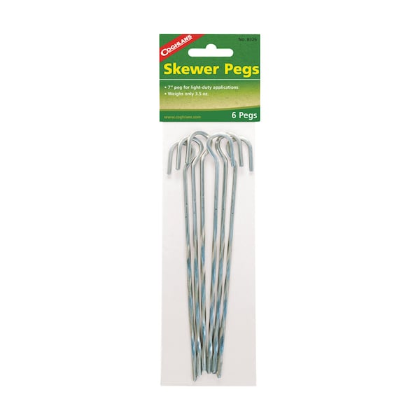 Coghlans Coghlan's Silver Skewer Pegs 8.625 in. H X 2.875 in. W X 7 in. L 6 pk - 8326