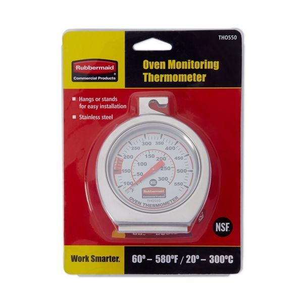 Rubbermaid Commercial Analog Mechanical Food Service Thermometer with 60 to 580 (F) - FGTHO550