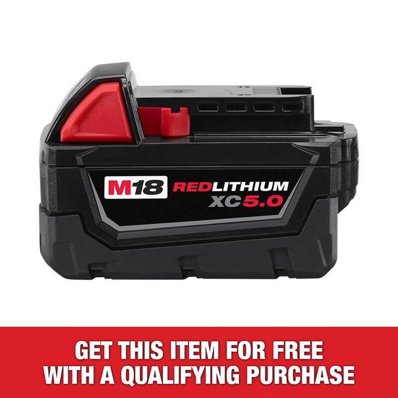 Milwaukee M18 18-Volt 5.0 Ah Paquete de batería de ion de litio XC de capacidad extendida - 48-11-1850