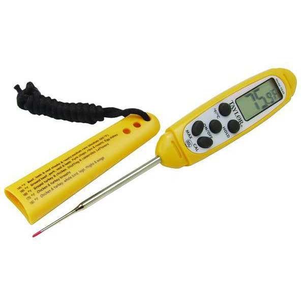 Taylor 6" LCD Digital Food Service Thermometer with -40 to 450 (F) - 9848FDA