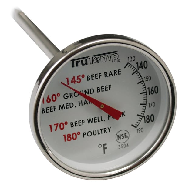 Taylor 4" Analog Meat Thermometer with 120 to 190 (F) - 3504