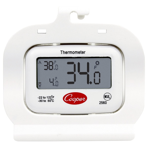 Cooper-Atkins Food Srvc Thrmomtr, Frdg/Frzr, -22 to122 F - 2560