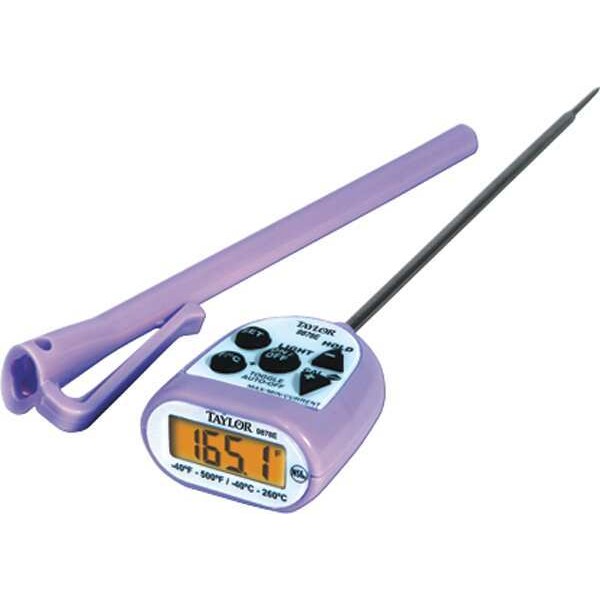 Taylor 5" LCD Waterproof Thermometer with -40 to 500 (F) - 9878EPR