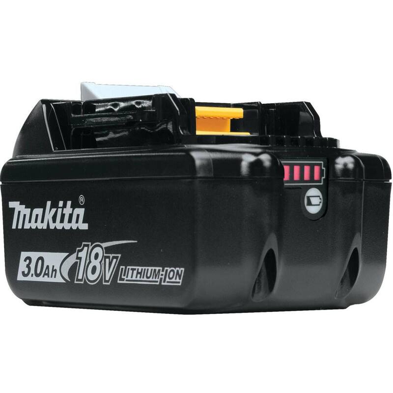 Paquete de batería de alta capacidad de iones de litio Makita 18V LXT 3.0Ah con indicador de combustible - BL1830B