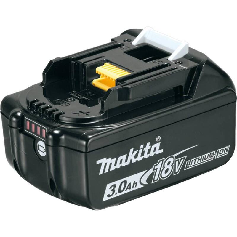 Paquete de batería de alta capacidad de iones de litio Makita 18V LXT 3.0Ah con indicador de combustible - BL1830B