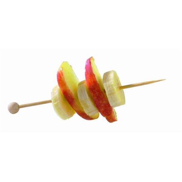 Omg 5.5 In. Natural Bamboo Ball Skewer, 2000PK - OM439339