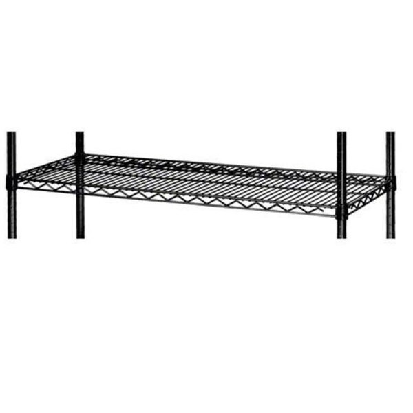 Focus Foodservice FocusFoodService FF1830BK 18 in. W x 30 in. L Shelf Wire Epoxy Coated - Black - FF1830BK