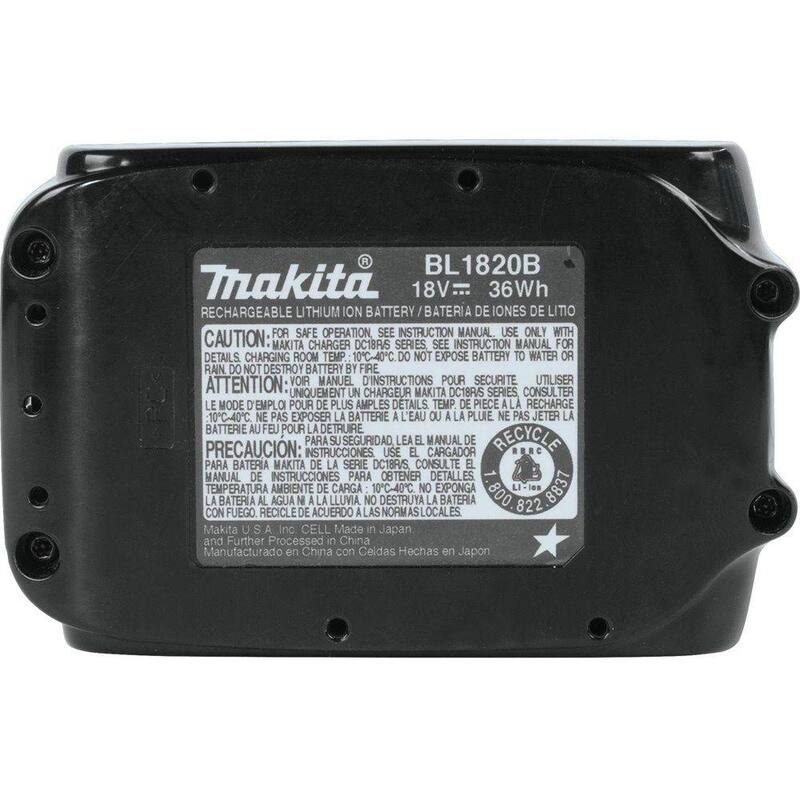 Paquete de baterías compactas de ion de litio 18V LXT 2.0Ah con medidor de combustible (paquete de 2) - BL1820B-2