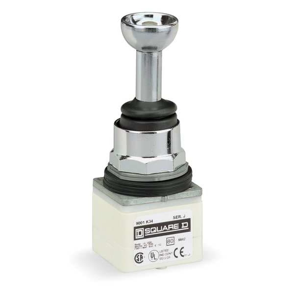 Operador de joystick Schneider Electric, 30mm, 4 Dir, Momentáneo - 9001K34