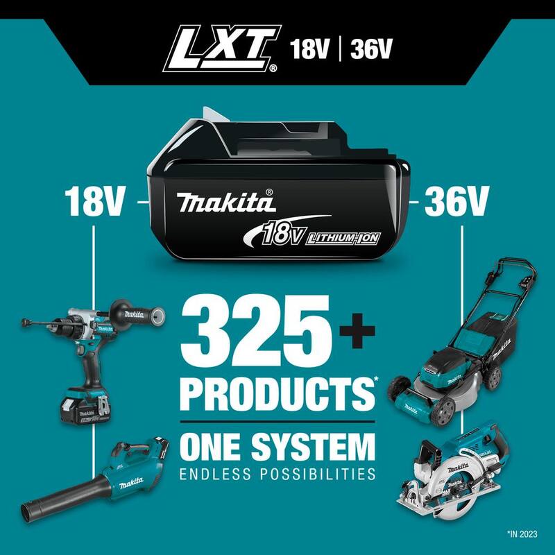 Paquete de batería de alta capacidad de iones de litio Makita 18V LXT 4.0Ah con indicador de combustible - BL1840B
