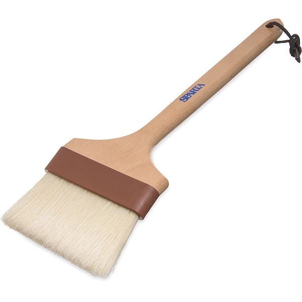 Sparta Basting Brush, 16 1/4 in L, Wood Handle - 4037100