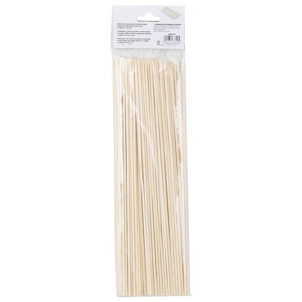 Omaha 100 Pc Bamboo Skewers, 12 in L, Bamboo - BBQ-37236