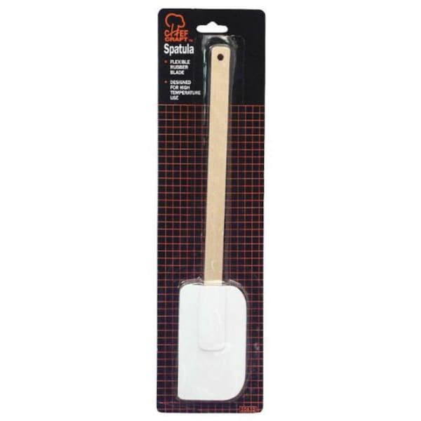 Chef Craft Chef Craft White and Brown Silicone/Wood Spatula - 20632