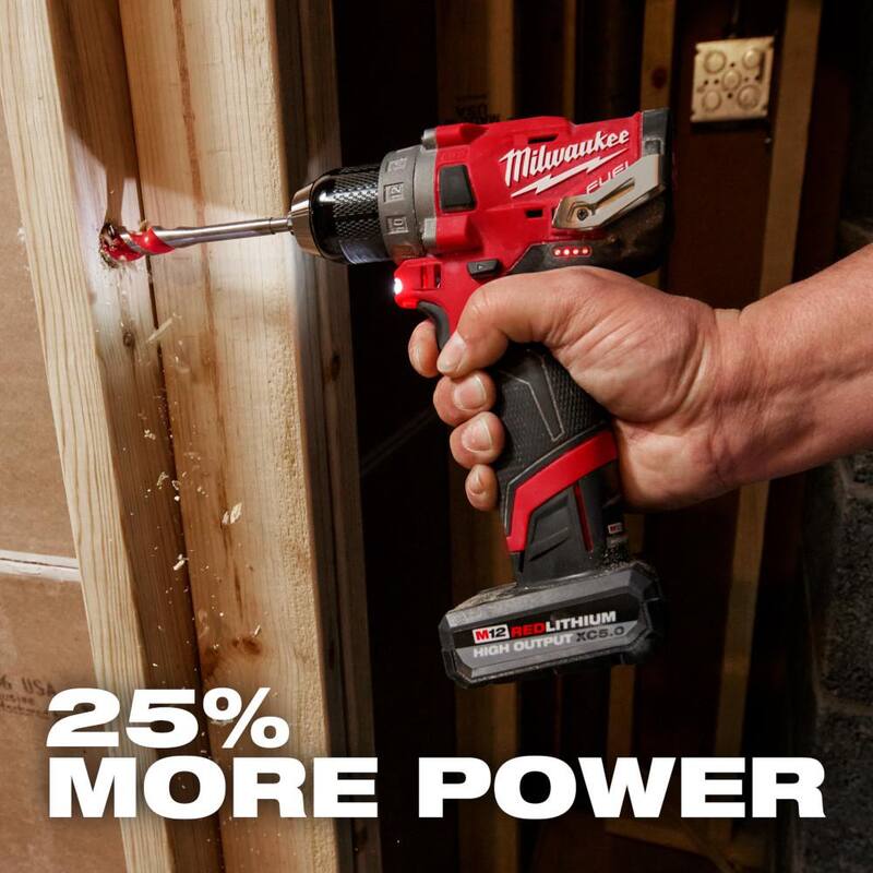 Milwaukee M12 12V Lithium-Ion XC Batería de Alto Rendimiento de 5.0 Ah (Paquete de 2) Kit de Inicio con Cargador - 48-59-2450P