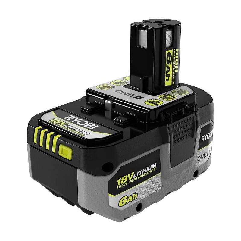Batería de iones de litio de alto rendimiento de 18V de 6.0 Ah RYOBI ONE+ HP (paquete de 2) - PBP2007.