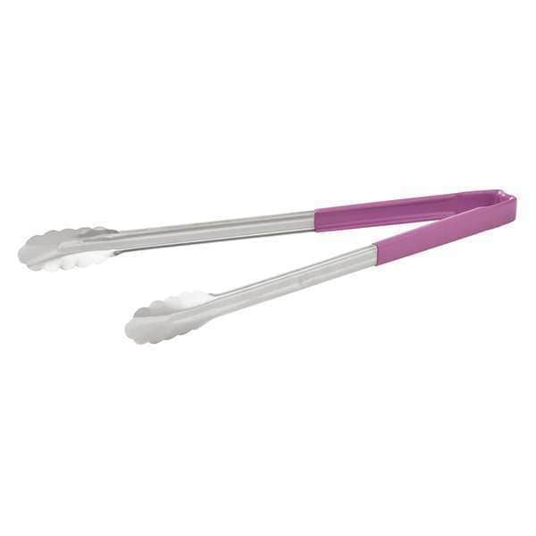 Vollrath Utility Tong, Purple, 16 in. Overall L - 4781680
