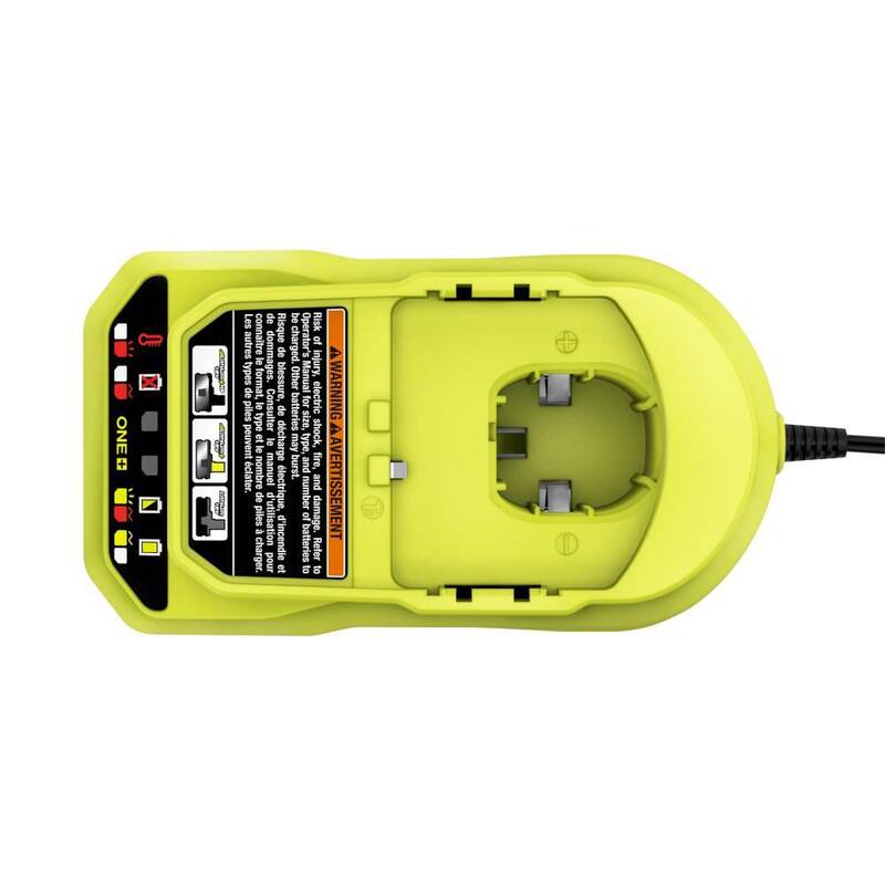 RYOBI ONE+ 18V Batería Compacta de Iones de Litio 2.0 Ah y Kit de Inicio de Cargador - PSK005