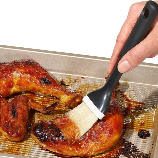 Oxo International Good Grips Pastry Brush, Comfort Grip, Non-Slip Grip Handle, Plastic, Black - 11295300