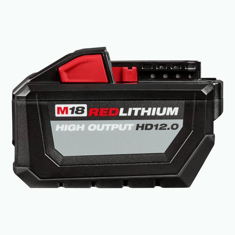 Paquete de batería de litio Milwaukee M18 de 18 voltios de alta capacidad de salida de 12.0Ah - 48-11-1812